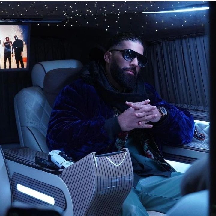 Passager VIP dans van de luxe avec écran multimédia