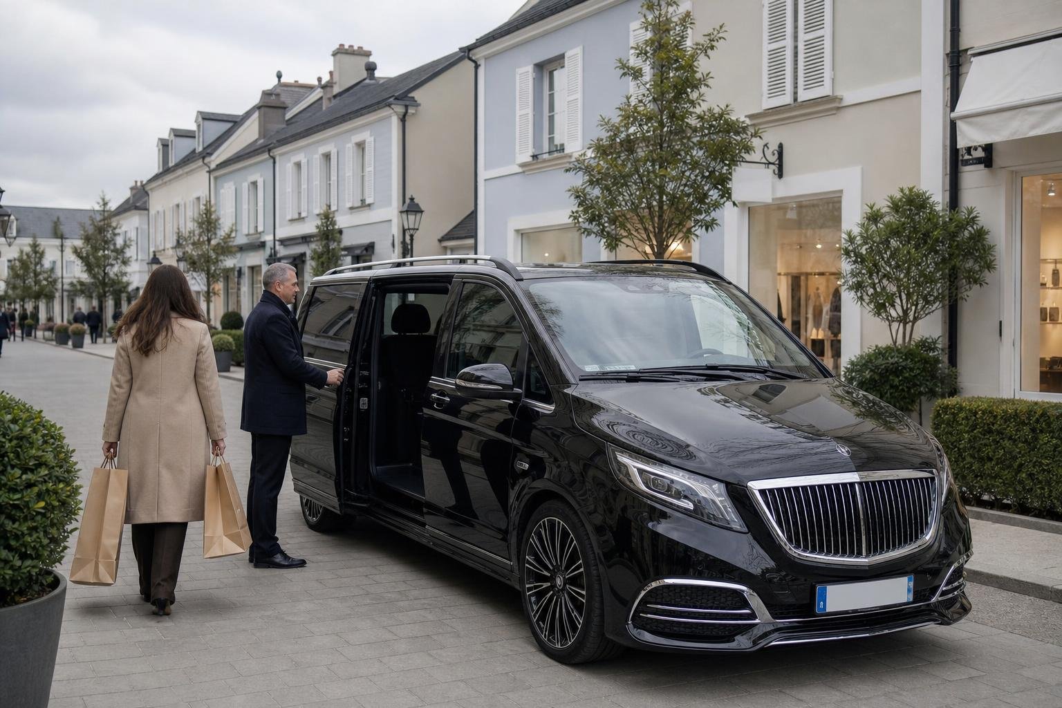 Chauffeur Privé La Vallée Village : Shopping de Luxe en Van VIP depuis Paris (Guide 2026)